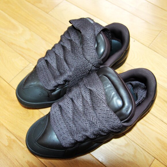 BNWT AW23 LANVIN CURB XL LOW TOP SNEAKERS CACAO 40 & 41 & 42 - Picture 2 of 12